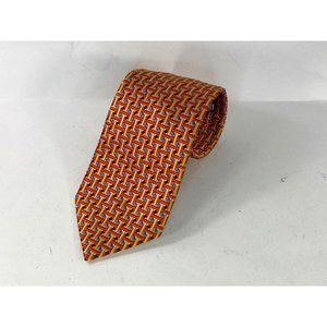 Lord R Colton Royal Label Mens Necktie Multicolor Geometric Silk Hand Made 0188